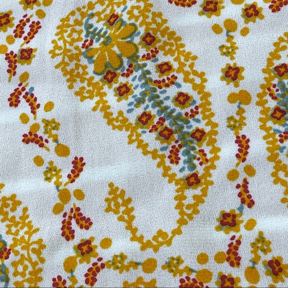 Tru Self size medium gold stripes, paisley sides & back, lace down front EUC - Picture 5 of 16